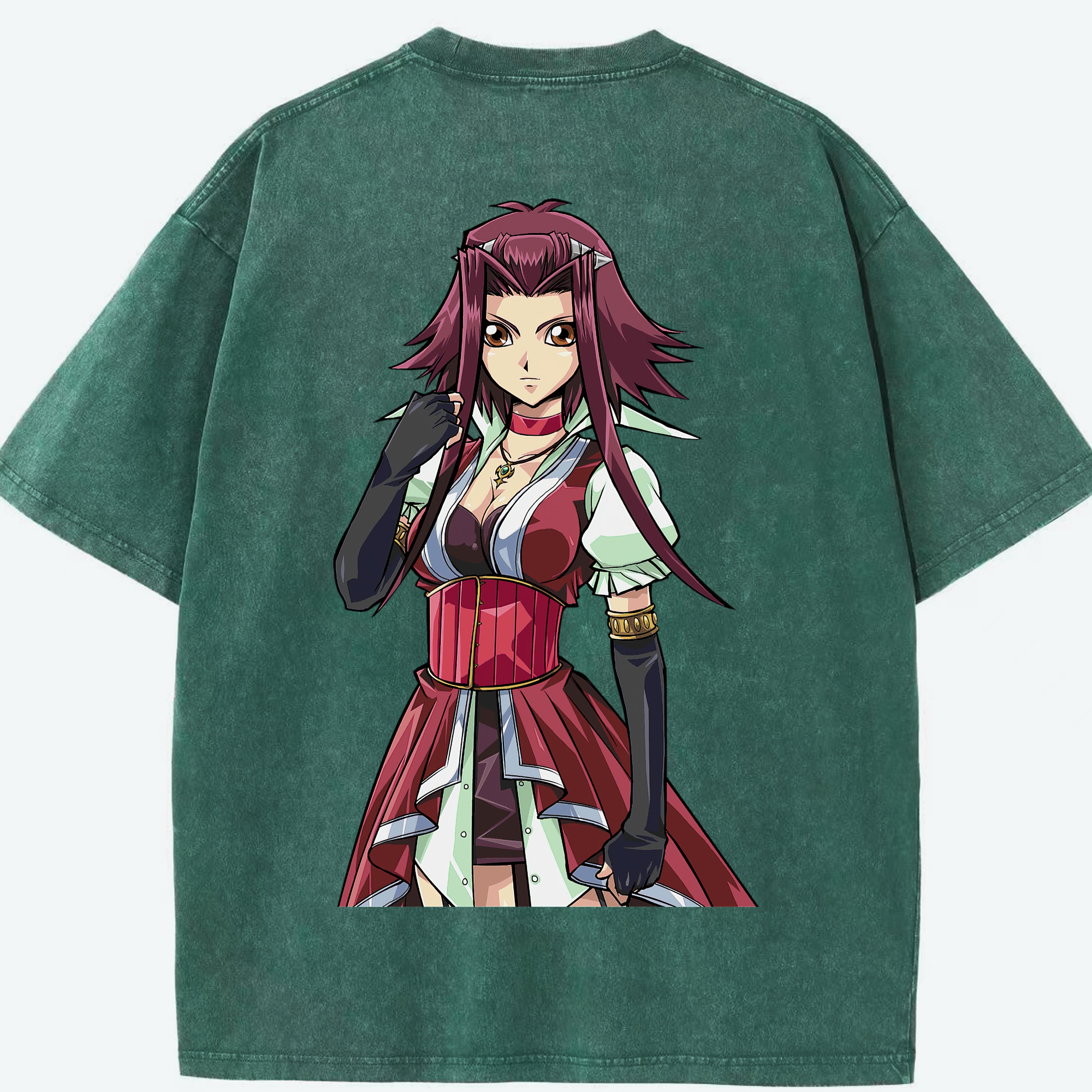 （画像用） 遊☆戯☆王 Yu-Gi-Oh! 綿100% ヴィンテージ風 半袖Tシャツ（背面プリント）